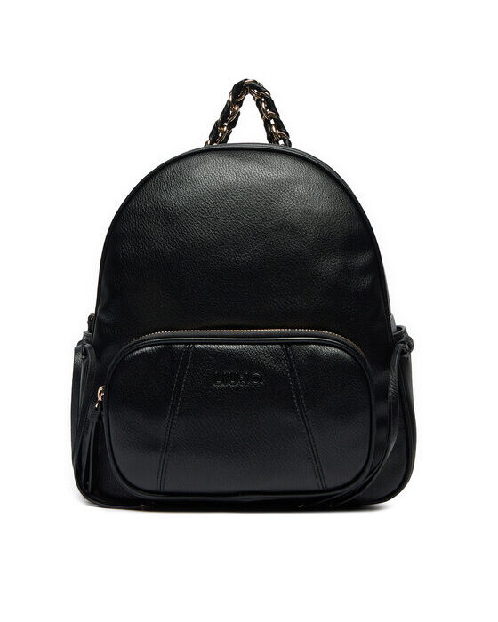 Black backpack with accent handle brand LIU JO