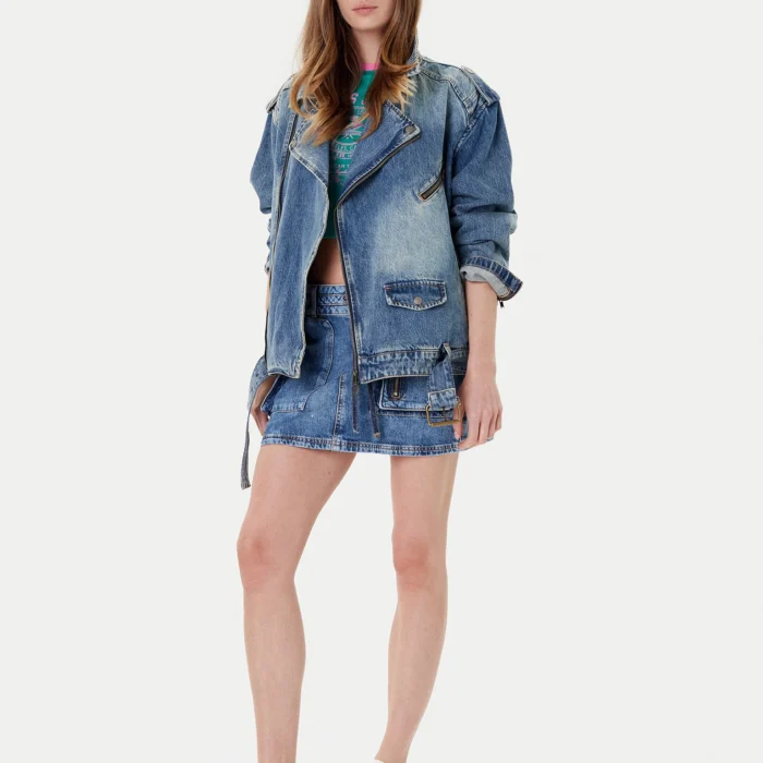 GUESS ORIGINALS Τζιν biker μπουφάν