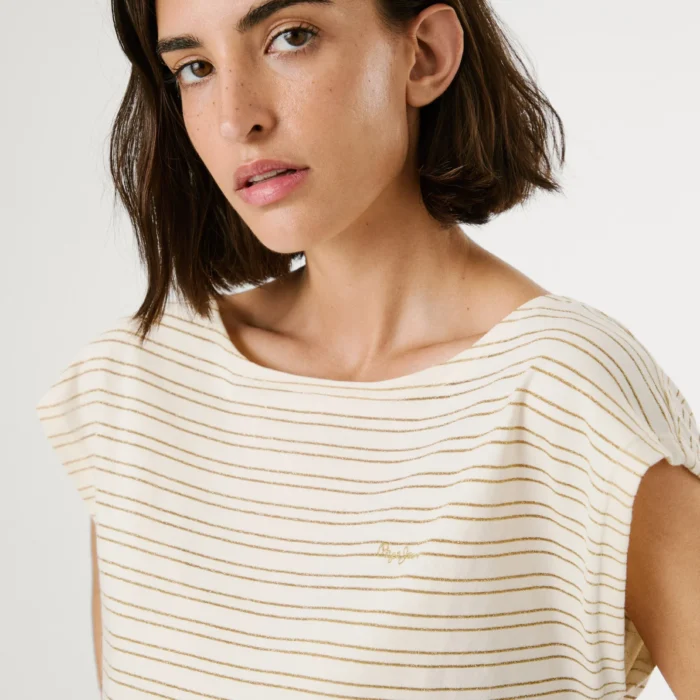 Low Back Striped T-Shirt