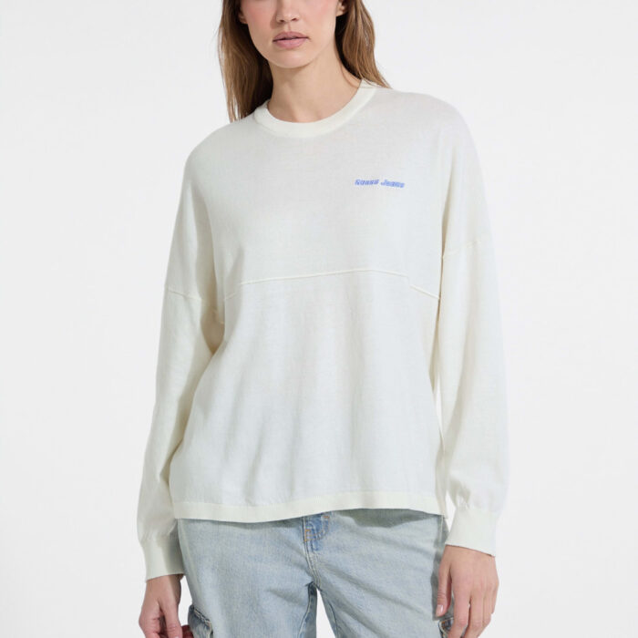 Logo Crewneck Long Sweater