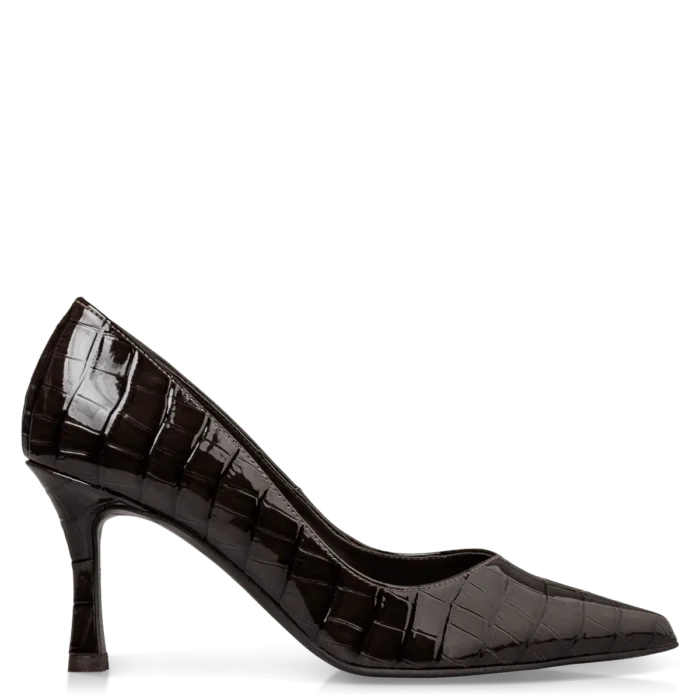 ENVIE SHOES CROC-EFFECT PUMPS