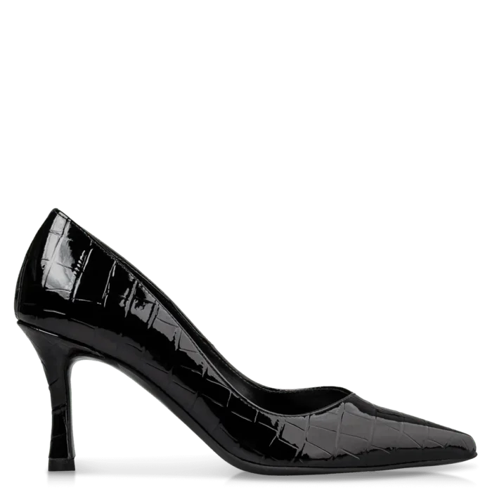 ENVIE SHOES CROC-EFFECT PUMPS