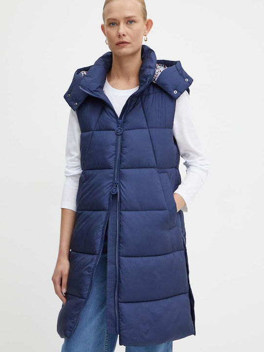 Guess Αμάνικο Μπουφάν Magic Blue