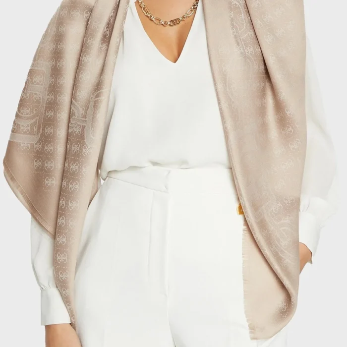 GUESS Jacquard logo print foulard