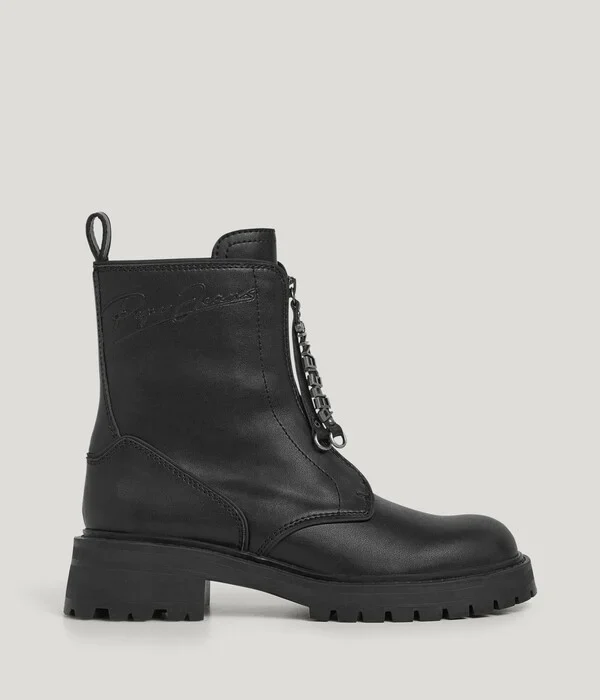 PEPE JEANS δερμάτινες μπότες