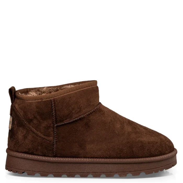 ENVIE SHOES FAUX SHEARLING BOOTIES BROWN