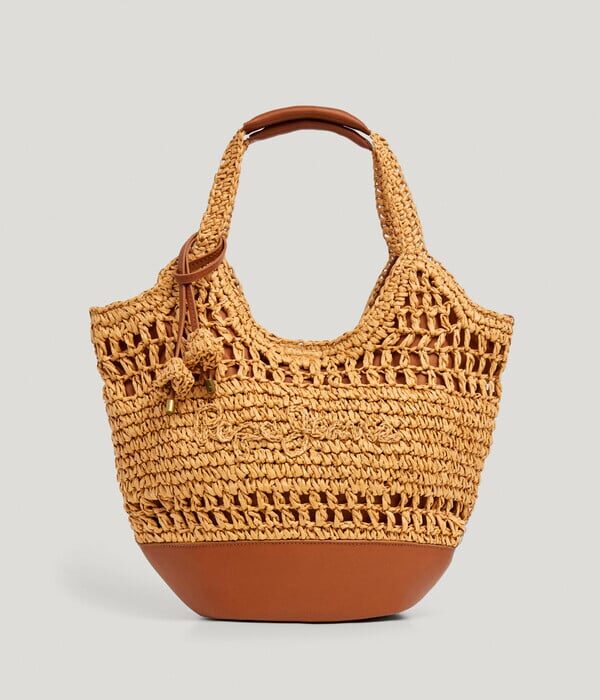 Pepe Jeans ψάθινη τσάντα