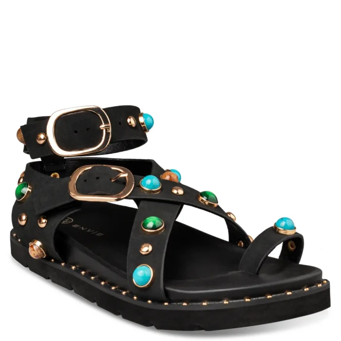 ENVIE SHOES GLADIATOR FLATFORM SANDALS
