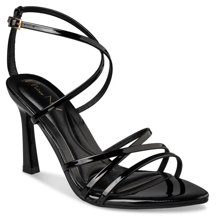 ENVIE SHOES FLARED HEEL SANDALS
