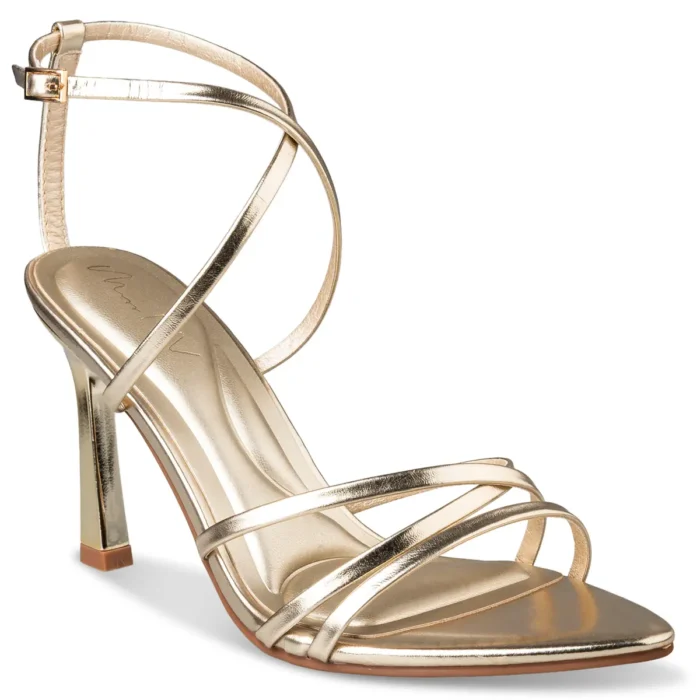 ENVIE SHOES FLARED HEEL SANDALS