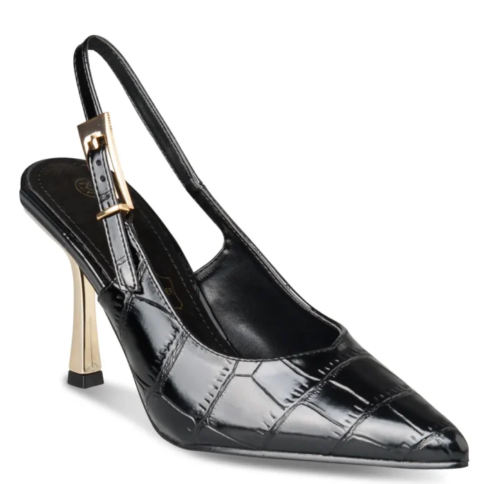 ENVIE SHOES CROC-EFFECT PUMPS